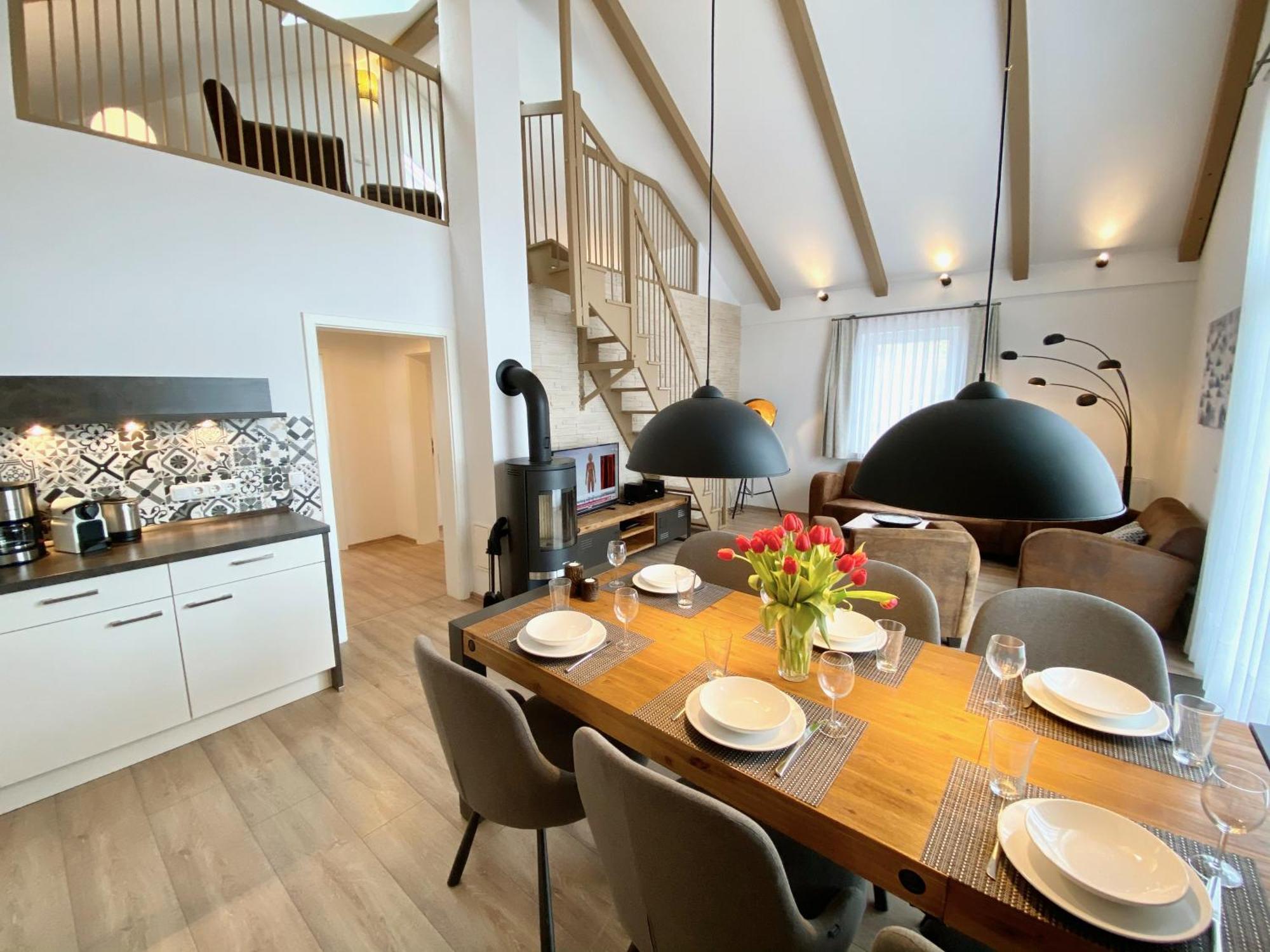 Moenchgut Living & Spa Gager Værelse billede A modern chalet interior